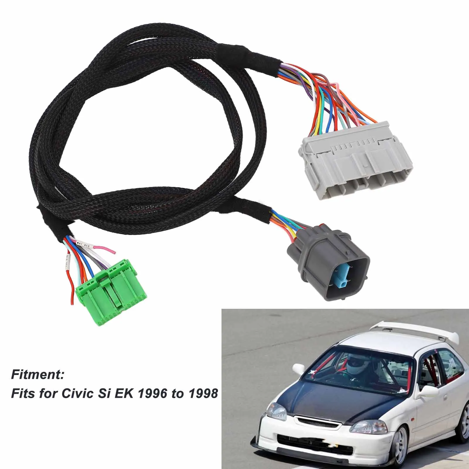 B Series Chassis Adapter Harness D Series Chassis Wire Connector Cable for Civic Si EK 1996 to 1998
B Series Chassis Adapter Harness D Series Chassis Wire Connector Cable for Civic Si EK 1996 to 1998