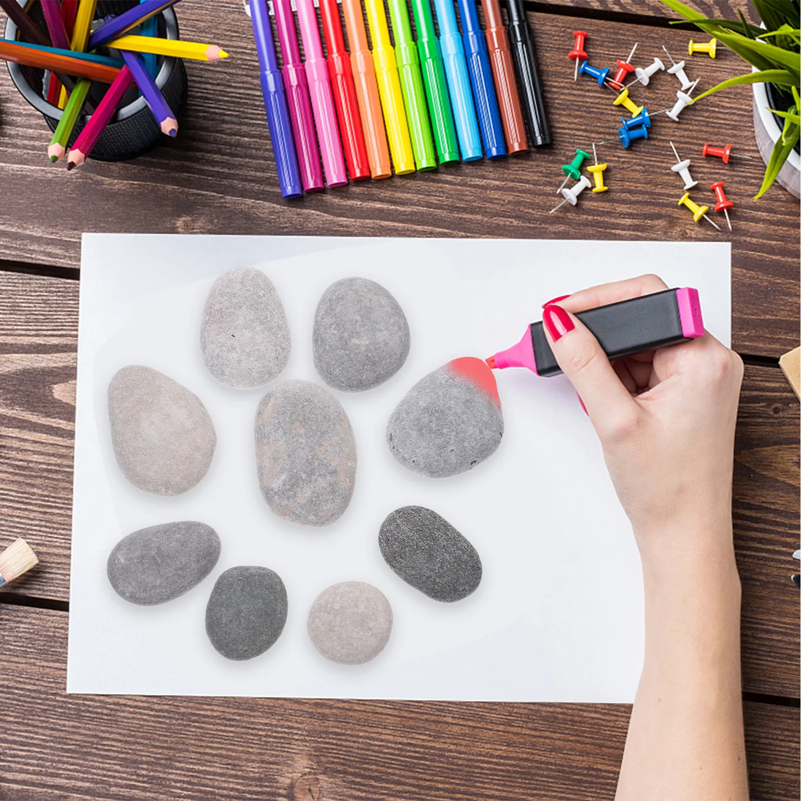 15Pcs Smooth Stones for Painting DIY Rocks for Art Drawing Graffiti Crafts Supplies Home Room Decoration Creative
15Pcs Smooth Stones for Painting DIY Rocks for Art Drawing Graffiti Crafts Supplies Home Room Decoration Creative