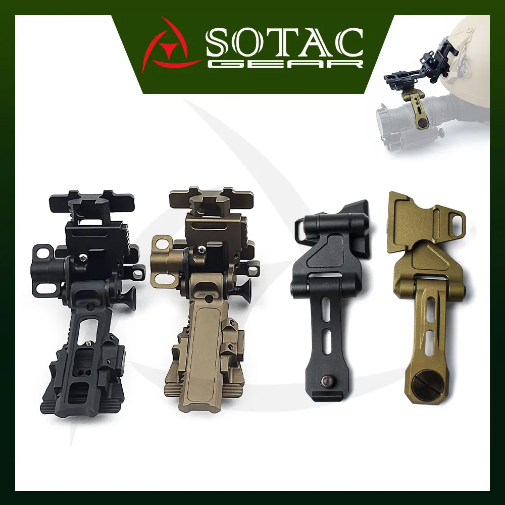 Metal Ultra-Lightweight NVG Helmet Mount + J Arm Breakaway Dovetail Interface Night Vision for PVS-14 PVS31 GPNVG-18 SOTAC
Metal Ultra-Lightweight NVG Helmet Mount + J Arm Breakaway Dovetail Interface Night Vision for PVS-14 PVS31 GPNVG-18 SOTAC