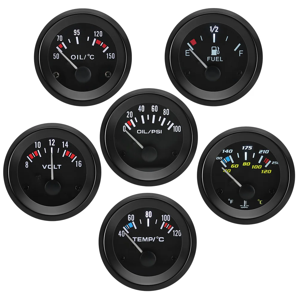 12V 52mm Universal Car Fuel Level Gauge Water Temp Oil Press Meter Voltmeter High Sensitivity White LED Light Automotive Gauges
12V 52mm Universal Car Fuel Level Gauge Water Temp Oil Press Meter Voltmeter High Sensitivity White LED Light Automotive Gauges