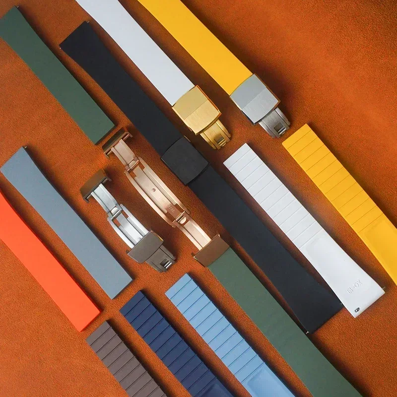 CTS Fluororubber Watch Strap 18 19 20 21 22mm High Quality Quick Release Butterfly Buckle Watch Bands FKM Strap For Cut To Size
CTS Fluororubber Watch Strap 18 19 20 21 22mm High Quality Quick Release Butterfly Buckle Watch Bands FKM Strap For Cut To Size