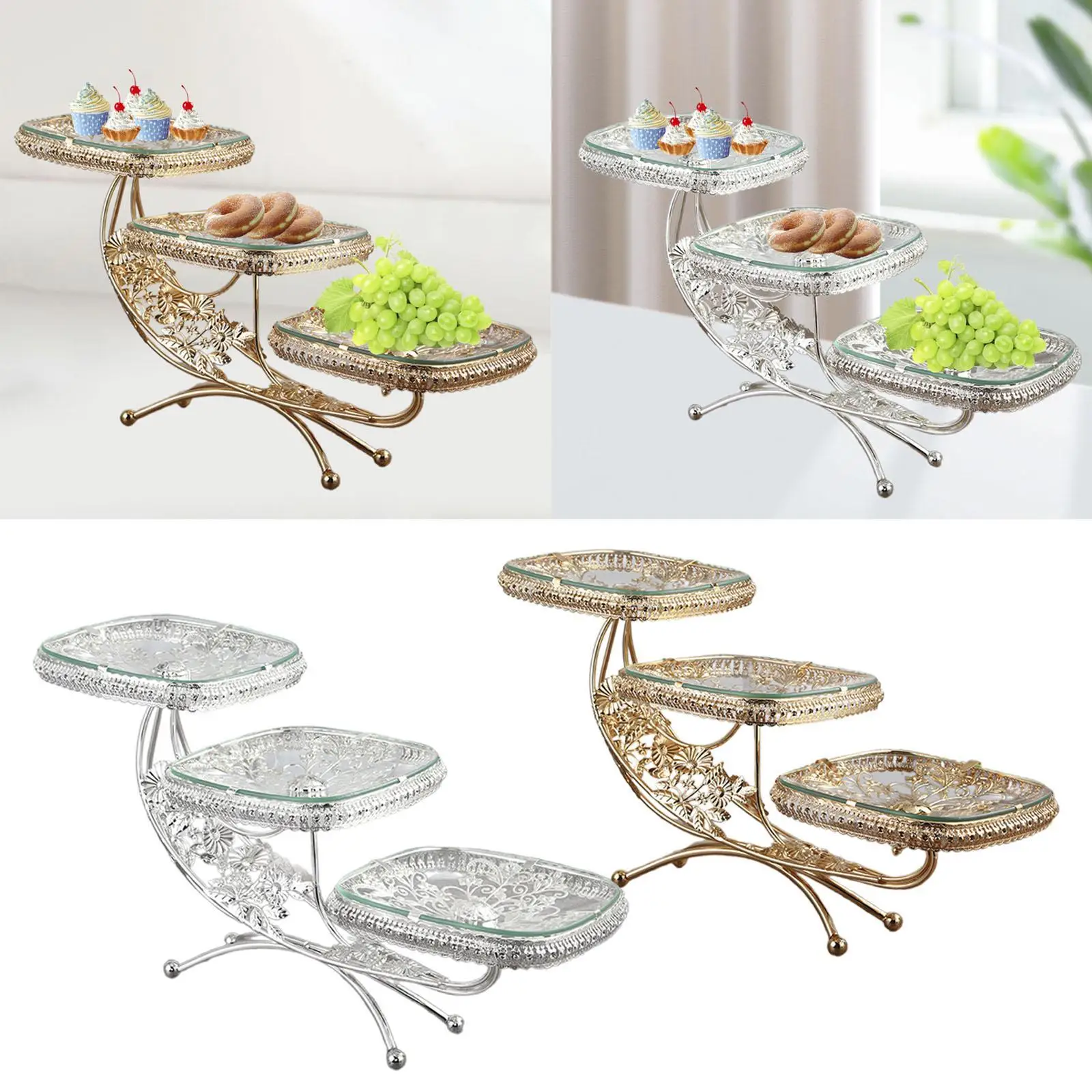 Layered Cupcake Stand Cake Holder 3 Layer Serving Tray Buffet Display Tower Fruit Baskets for Living Room Kitchen Event Party
Layered Cupcake Stand Cake Holder 3 Layer Serving Tray Buffet Display Tower Fruit Baskets for Living Room Kitchen Event Party