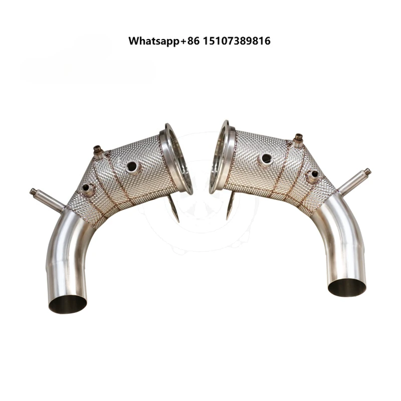Exhaust Downpipe for 2020 992 3.0L DFI with Heat Shield
Exhaust Downpipe for 2020 992 3.0L DFI with Heat Shield