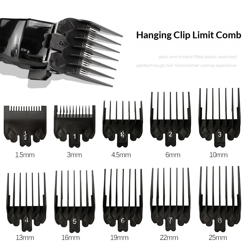 8 Grids Sizes Men Hair Clipper Limit Comb Salon Barber Cutting Guid Replaceable Hair Trimmer Hairdressing Barber Storage Tools
8 Grids Sizes Men Hair Clipper Limit Comb Salon Barber Cutting Guid Replaceable Hair Trimmer Hairdressing Barber Storage Tools