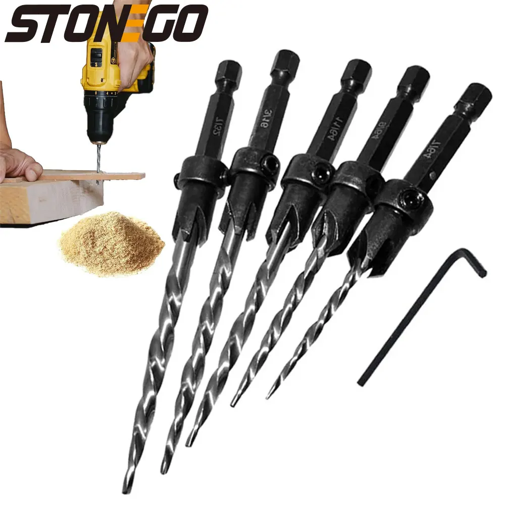 Woodworking Countersink Drill, Countersunk Slot Guide, Tapered Chamfer Hole Cutter, Essential Woodworking Tools for Crafting
Woodworking Countersink Drill, Countersunk Slot Guide, Tapered Chamfer Hole Cutter, Essential Woodworking Tools for Crafting