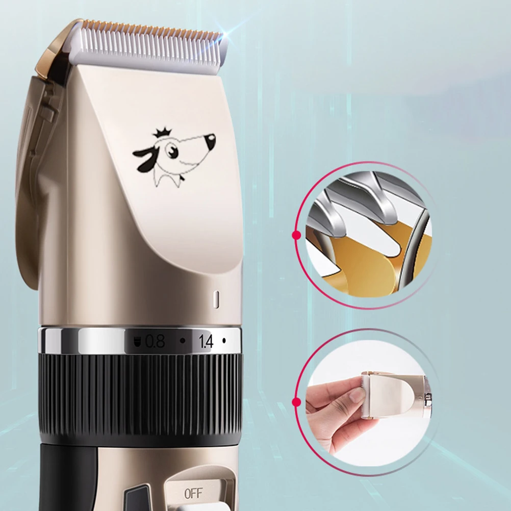 Professional Pet Dog Hair Trimmer Clipper 4pcs USB Rechargeable Quiet Grooming Tool Ceramic Blade Adjustable Comb Attachments
Professional Pet Dog Hair Trimmer Clipper 4pcs USB Rechargeable Quiet Grooming Tool Ceramic Blade Adjustable Comb Attachments