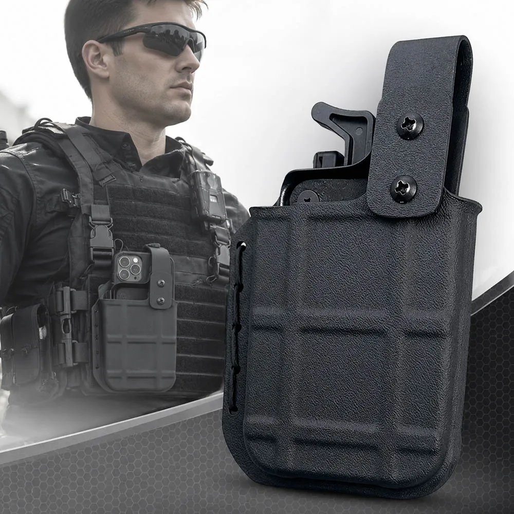 Tactical Quick Draw Phone Holster Molle Mobile Phone Storage Case Durable Drop-Proof EDC Protection Cover for Camping Hunting
Tactical Quick Draw Phone Holster Molle Mobile Phone Storage Case Durable Drop-Proof EDC Protection Cover for Camping Hunting