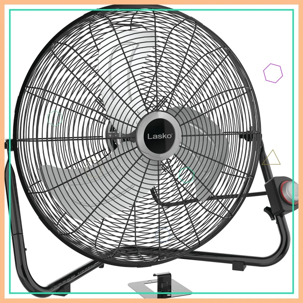 20" High Velocity Wall Mount Fan with Pivoting Head - 3 Speeds, Ideal for Home, Garage, Attic
20" High Velocity Wall Mount Fan with Pivoting Head - 3 Speeds, Ideal for Home, Garage, Attic