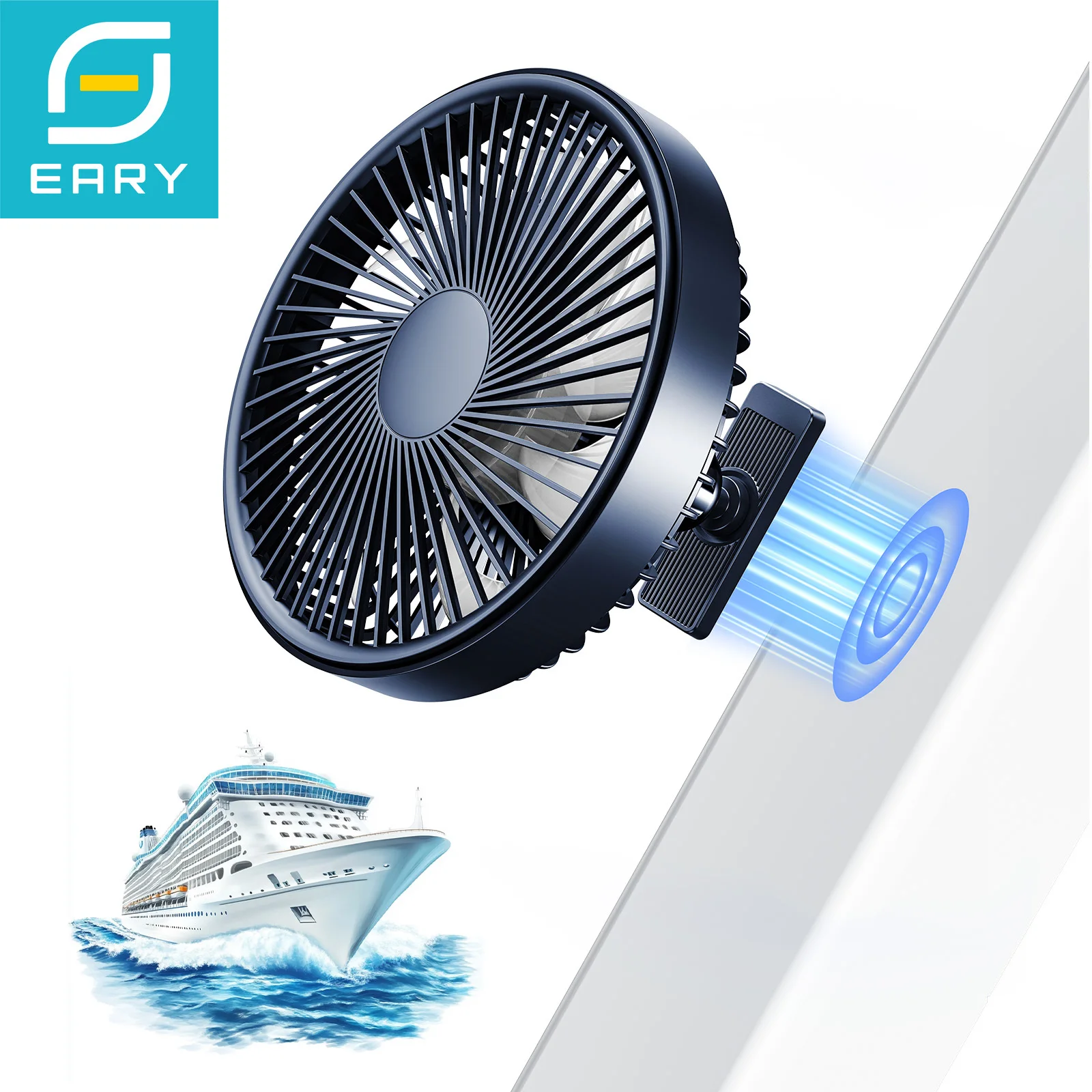 Eary Magnetic Cruise Ship Approved Fan 6.6in Portable USB Fan 3 Speeds 360°Rotation 3000mAh Fans for Golf Cart Yamaha EZGO Club
Eary Magnetic Cruise Ship Approved Fan 6.6in Portable USB Fan 3 Speeds 360°Rotation 3000mAh Fans for Golf Cart Yamaha EZGO Club