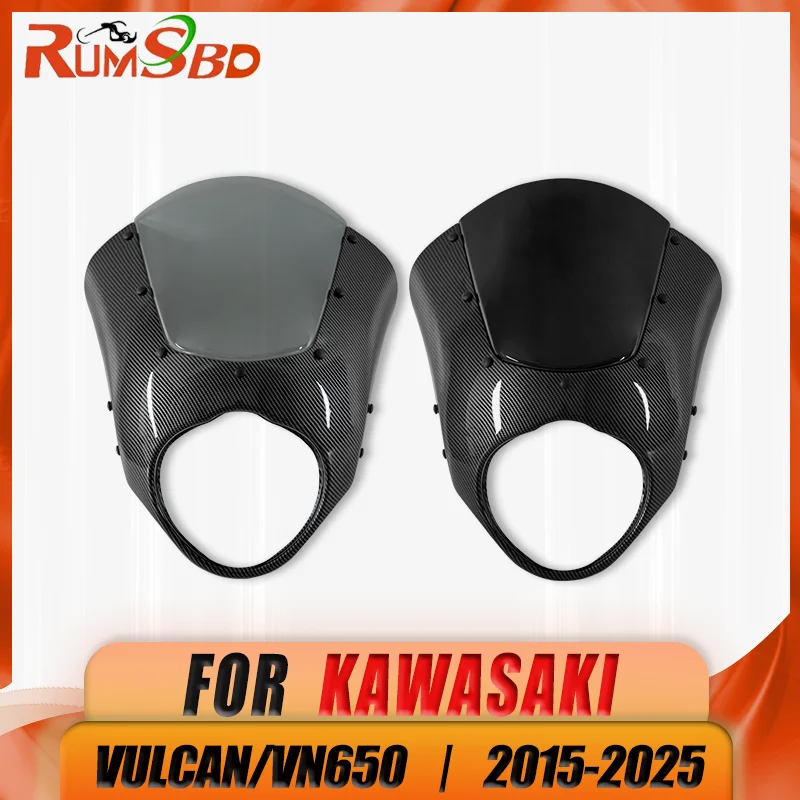 Front Headlight Cover Cafe Spoiler Musk Racer Retro Fairing WindScreen For Kawasaki Vulcan VN650 2015-2021 2022 2023 2024 2025
Front Headlight Cover Cafe Spoiler Musk Racer Retro Fairing WindScreen For Kawasaki Vulcan VN650 2015-2021 2022 2023 2024 2025
