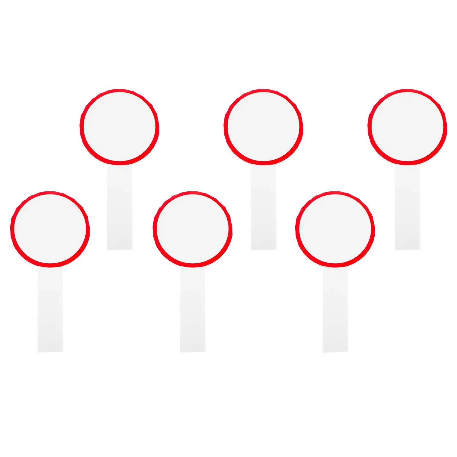 6pcs 10x20cm Red Rim Single-sided Erasable Whiteboards for Judges Voting Paddles Dry Erase Reusable Classroom Office
6pcs 10x20cm Red Rim Single-sided Erasable Whiteboards for Judges Voting Paddles Dry Erase Reusable Classroom Office
