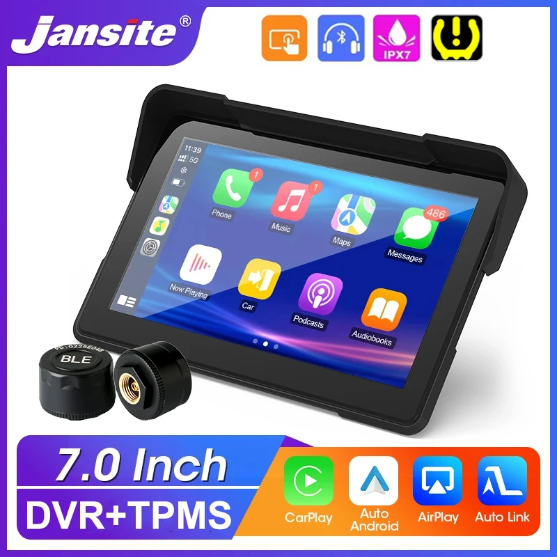7 inch Motorcycle Carplay Screen GPS Navigation Support TPMS Wireless CarPlay Android Auto BT5.0 IPX7 Waterproof IPS Screen
7 inch Motorcycle Carplay Screen GPS Navigation Support TPMS Wireless CarPlay Android Auto BT5.0 IPX7 Waterproof IPS Screen