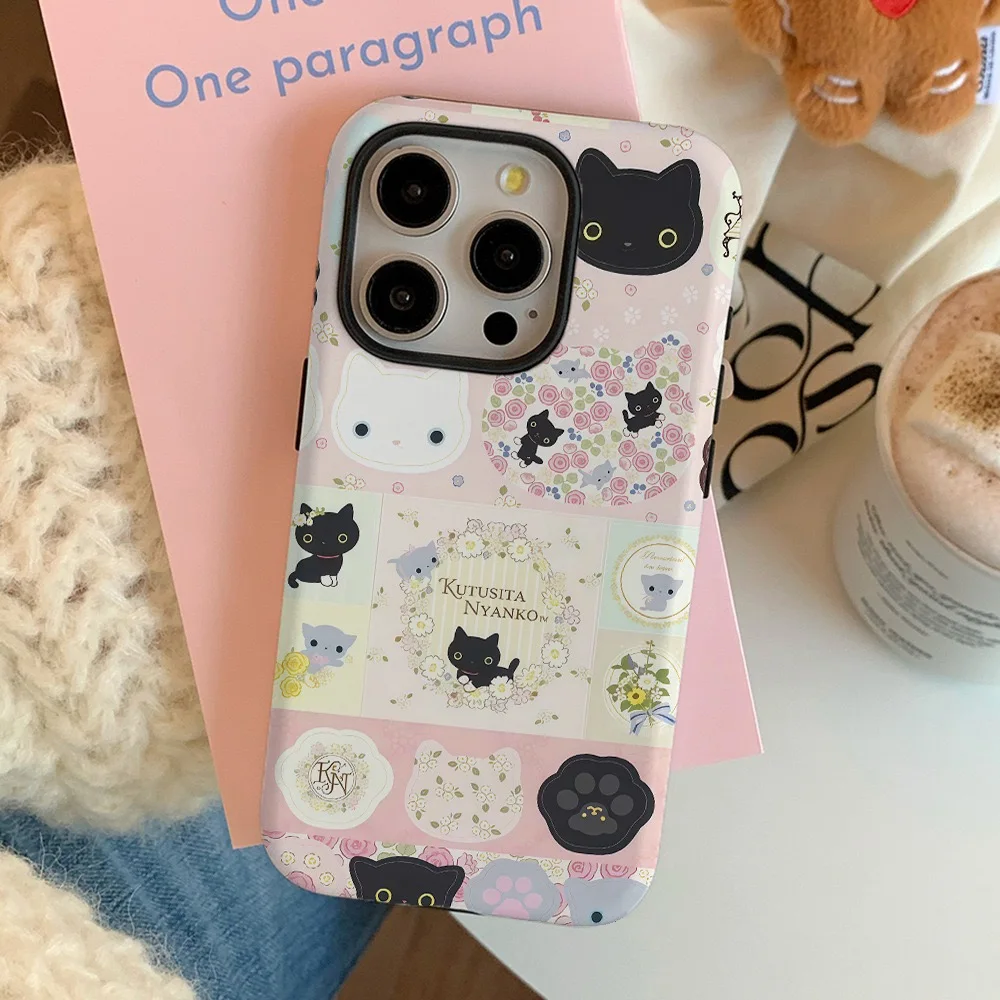 Pink Flowers Black and White Cat Phone Case for IPHONE 16 15 PRO MAX 14 13 12 11 XR X Acrylic TPU Two in One Mobile Phone Cases
Pink Flowers Black and White Cat Phone Case for IPHONE 16 15 PRO MAX 14 13 12 11 XR X Acrylic TPU Two in One Mobile Phone Cases