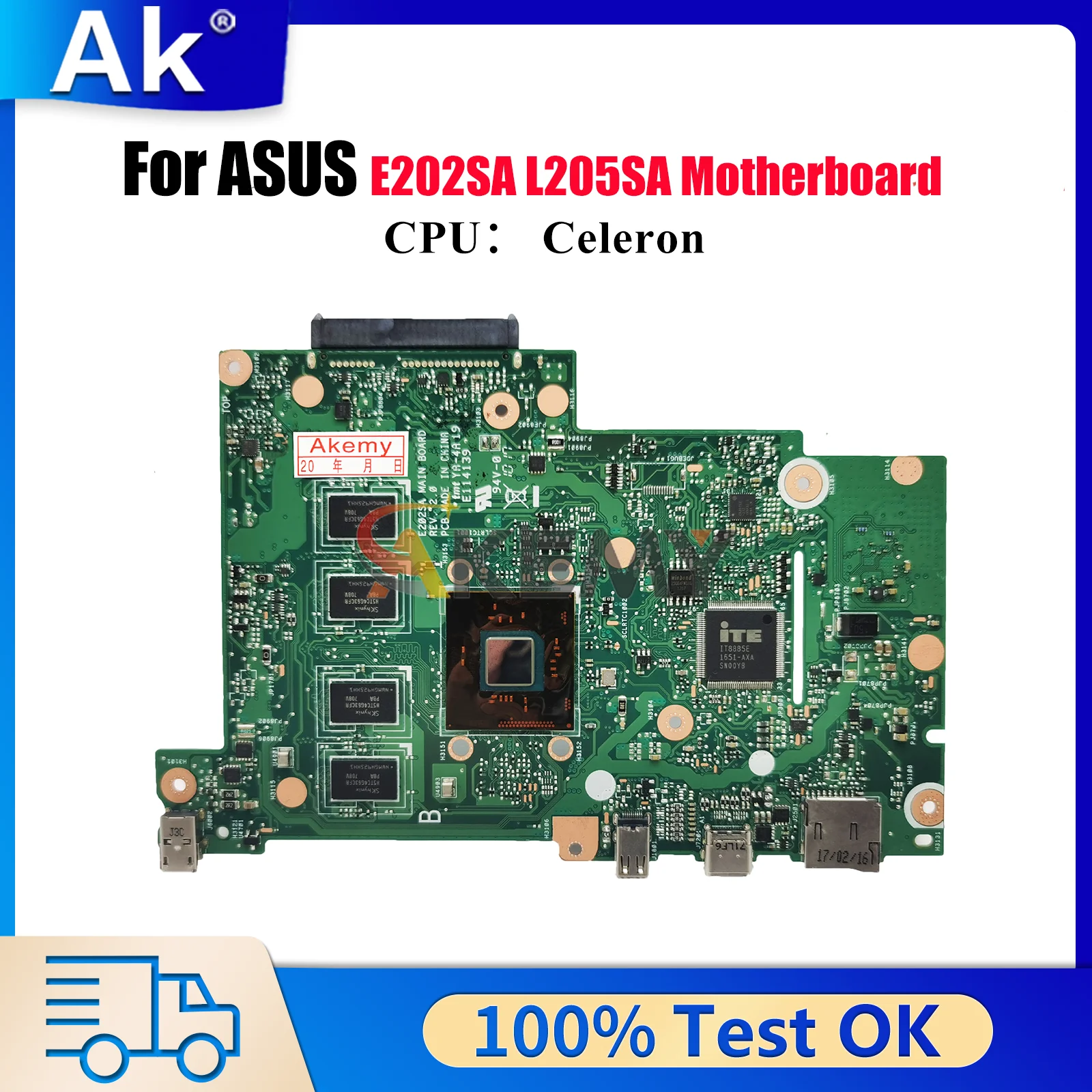 E202SA Материнская плата для ноутбука ASUS EeeBook E202S E202SA Материнская плата для ноутбука с процессором Celeron 100% тестирование ОК быстрая доставка stk
E202SA Материнская плата для ноутбука ASUS EeeBook E202S E202SA Материнская плата для ноутбука с процессором Celeron 100% тестирование ОК быстрая доставка stk