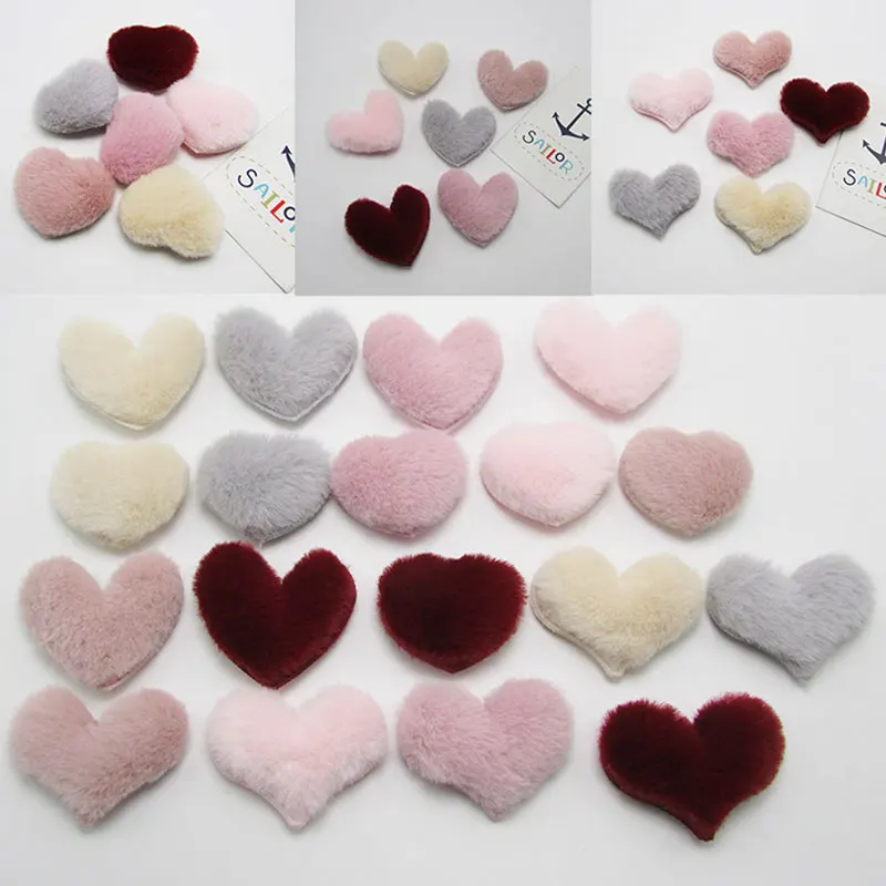 30Pcs Plush Patches Rabbit Hair Embellishment Heart Appliques for Clothing Craft Sewing Supplies DIY Hair Clips Ornament
30Pcs Plush Patches Rabbit Hair Embellishment Heart Appliques for Clothing Craft Sewing Supplies DIY Hair Clips Ornament