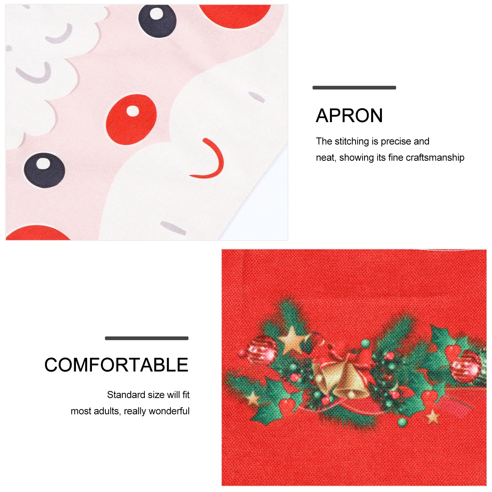 1Pcs Santa Claus Christmas Apron Sleeveless Unisex Polyester Adjustable Kitchen Cooking Apron Light Comfortable Ideal for Home
1Pcs Santa Claus Christmas Apron Sleeveless Unisex Polyester Adjustable Kitchen Cooking Apron Light Comfortable Ideal for Home