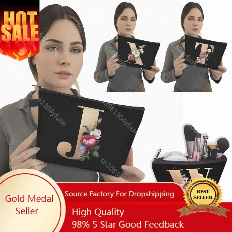 26 Initials Flower Cosmetic Bag A-Z Letter Makeup Bags Women Travel Bridesmaid Ladies Portable Cosmetic Case Girls Beauty Bag
26 Initials Flower Cosmetic Bag A-Z Letter Makeup Bags Women Travel Bridesmaid Ladies Portable Cosmetic Case Girls Beauty Bag