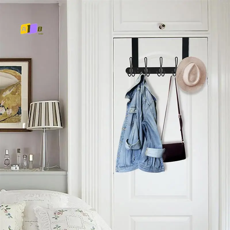 A08F-Matte Black Over-The-Door Metal Coat Rack - Robust, Space-Saving, Easy-To-Install
A08F-Matte Black Over-The-Door Metal Coat Rack - Robust, Space-Saving, Easy-To-Install