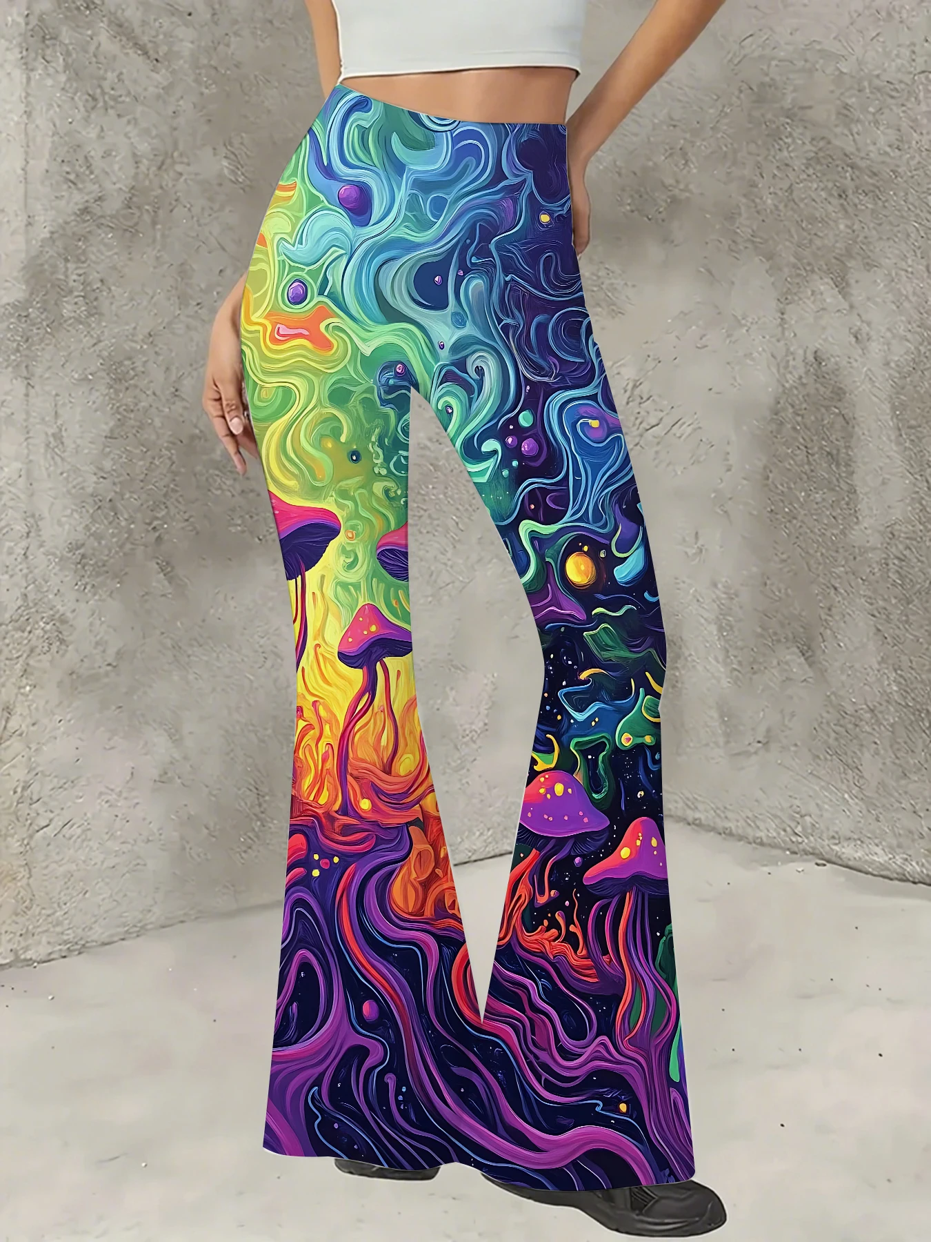 Korean Style Printed Flare Pants Women High Waist Slim Fit Bell Bottom Leggings
Korean Style Printed Flare Pants Women High Waist Slim Fit Bell Bottom Leggings