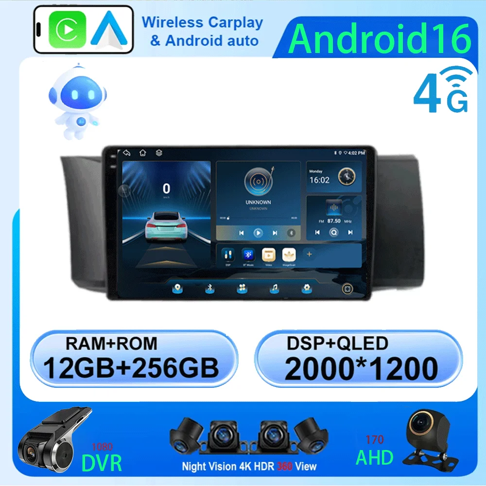 Car Radio Android 16 Carplay For Toyota GT 86 For Subaru BRZ 2012 - 2016 Navigation GPS Multimedia Player Stereo wifi+4G BT DSP
Car Radio Android 16 Carplay For Toyota GT 86 For Subaru BRZ 2012 - 2016 Navigation GPS Multimedia Player Stereo wifi+4G BT DSP