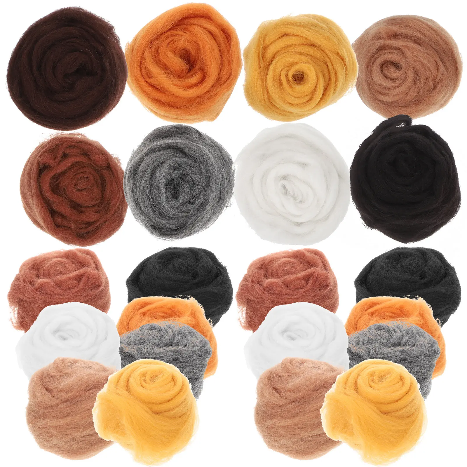 24Pcs High Quality Needle Felting Wool Material Set Non Deformable Safe Smooth DIY Craft Kit for Wool Painting Plants Hats
24Pcs High Quality Needle Felting Wool Material Set Non Deformable Safe Smooth DIY Craft Kit for Wool Painting Plants Hats