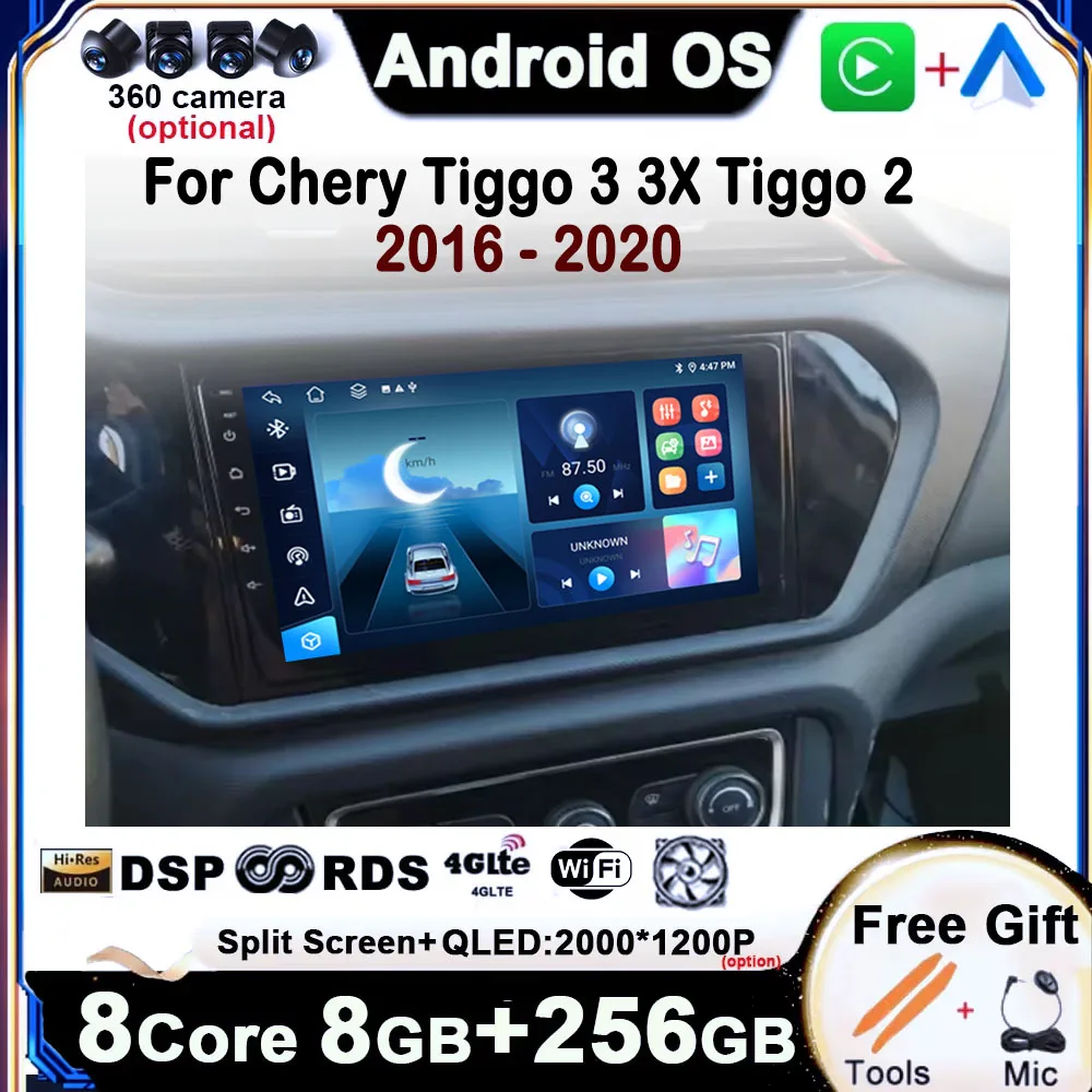 9 дюймов для Chery Tiggo 3 3X Tiggo 2 2016 2017 - 2020 автомобильный радиоприемник QLED сенсорный экран 4G DSP стерео автомобильный плеер GPS Навигация BT
9 дюймов для Chery Tiggo 3 3X Tiggo 2 2016 2017 - 2020 автомобильный радиоприемник QLED сенсорный экран 4G DSP стерео автомобильный плеер GPS Навигация BT