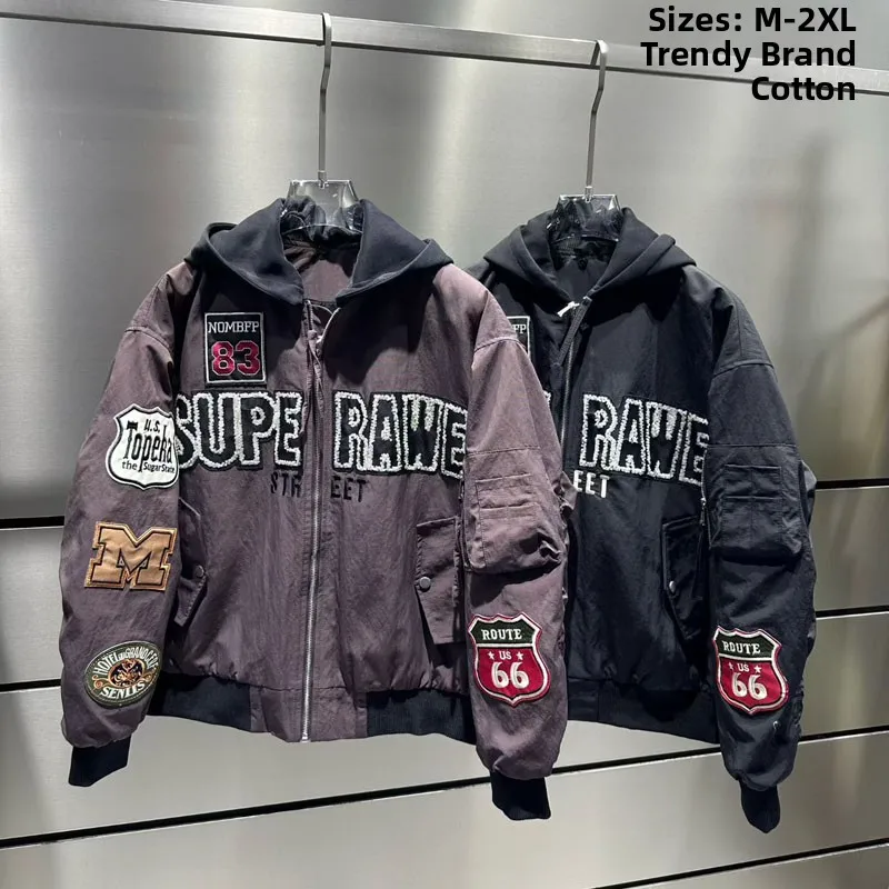 Retro American Sle Men's Pilot Jaet Spring Autumn Baseball Coat Letter Print Cotton Outerwear Warmth Youth Faion
Retro American Sle Men's Pilot Jaet Spring Autumn Baseball Coat Letter Print Cotton Outerwear Warmth Youth Faion