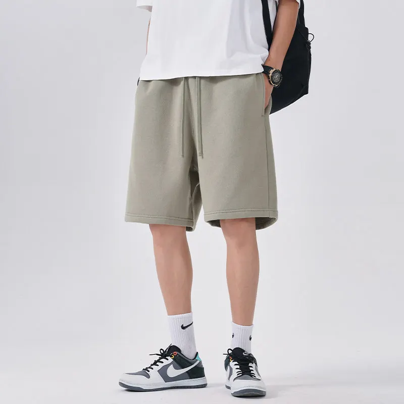 Men's Summer New American Casual Shorts Straight Loose Five-point Pants Solid Color Drawstring Pocket Micro-elastic Sports Pants
Men's Summer New American Casual Shorts Straight Loose Five-point Pants Solid Color Drawstring Pocket Micro-elastic Sports Pants