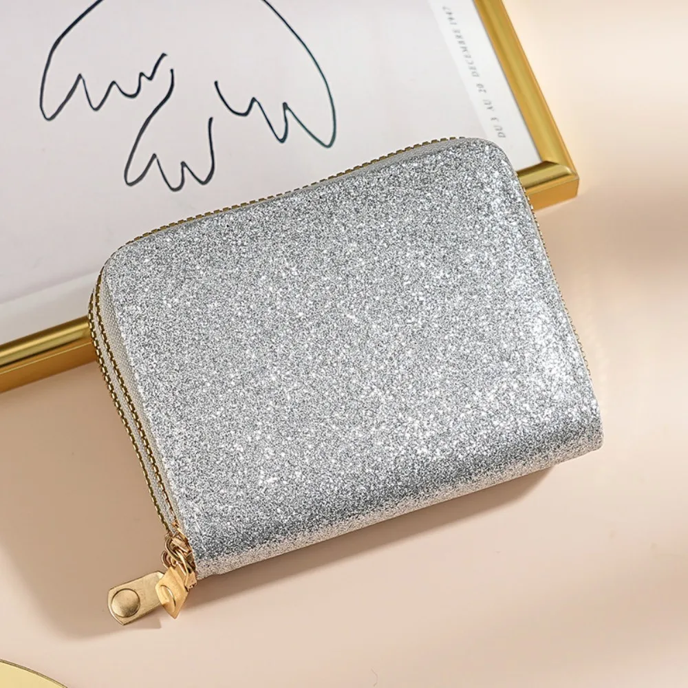 Portable Mini Size PU Wallet Solid Color Double Zipper Organ Card Bag Starry Shiny Multi-card Slot Credit Card Holder for Women
Portable Mini Size PU Wallet Solid Color Double Zipper Organ Card Bag Starry Shiny Multi-card Slot Credit Card Holder for Women