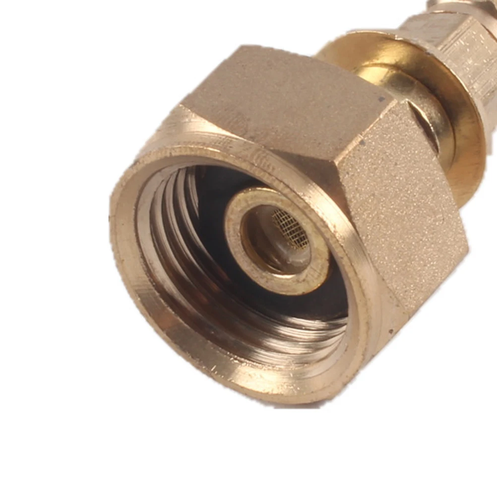 1 Set Golden Metal Gas Tank Inflation Valve Adapter For Camping Stove Nozzle Auto-Off Durable Outdoor Travel Fishing Bbq Propane
1 Set Golden Metal Gas Tank Inflation Valve Adapter For Camping Stove Nozzle Auto-Off Durable Outdoor Travel Fishing Bbq Propane