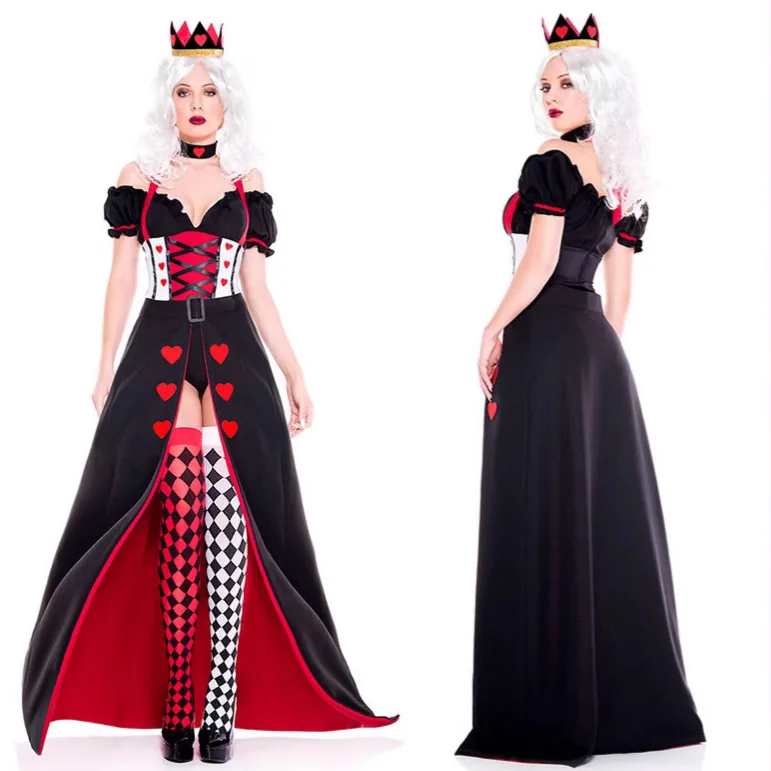 Halloween Red Heart Queen Role-playing Uniform Costume Party Night Club Cospaly Princess Performance Outfit Women's Fashion
Halloween Red Heart Queen Role-playing Uniform Costume Party Night Club Cospaly Princess Performance Outfit Women's Fashion