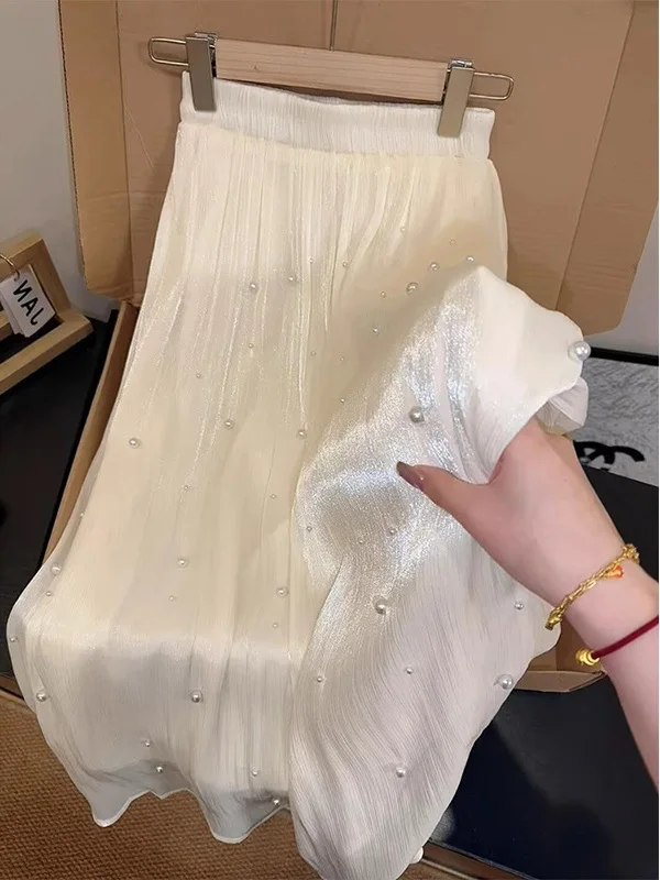 Women's High Waist A-Line Midi Skirt Spring Autumn Winter 2026 New Small Size Hanging Sense Mesh Half Skirt Commute Style
Women's High Waist A-Line Midi Skirt Spring Autumn Winter 2026 New Small Size Hanging Sense Mesh Half Skirt Commute Style
