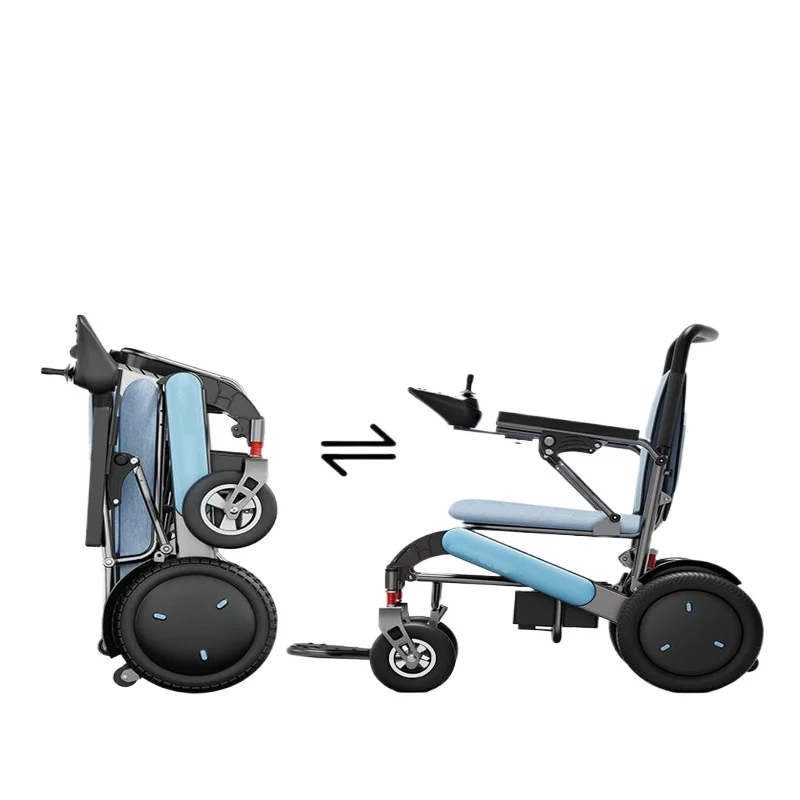 Electric folding wheelchair Lightweight intelligent automatic scooter for the elderly
Electric folding wheelchair Lightweight intelligent automatic scooter for the elderly