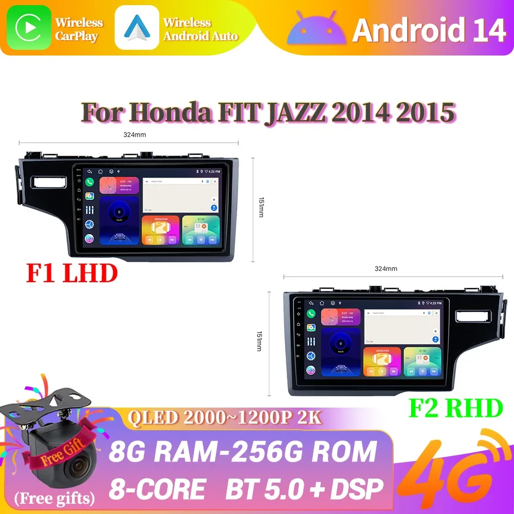 For Honda FIT JAZZ 2014 2015 Car Radio Multimedia Player Navigation GPS Android Bluetooth Wireless CarPlay Touch Screen Stereo
For Honda FIT JAZZ 2014 2015 Car Radio Multimedia Player Navigation GPS Android Bluetooth Wireless CarPlay Touch Screen Stereo