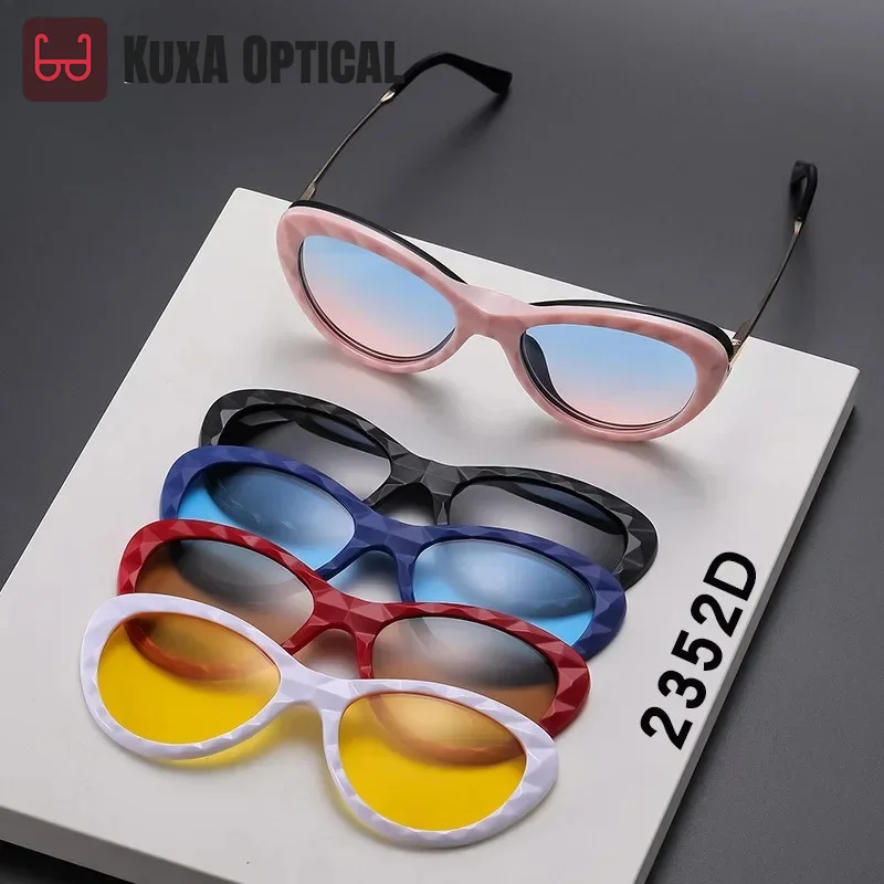 XUKA Sports Cat Eye Prescription Glasses Myopia -0.5 to -10 With Fashion Magnet Clip Customize Sunglasses Men Women Short Sight
XUKA Sports Cat Eye Prescription Glasses Myopia -0.5 to -10 With Fashion Magnet Clip Customize Sunglasses Men Women Short Sight