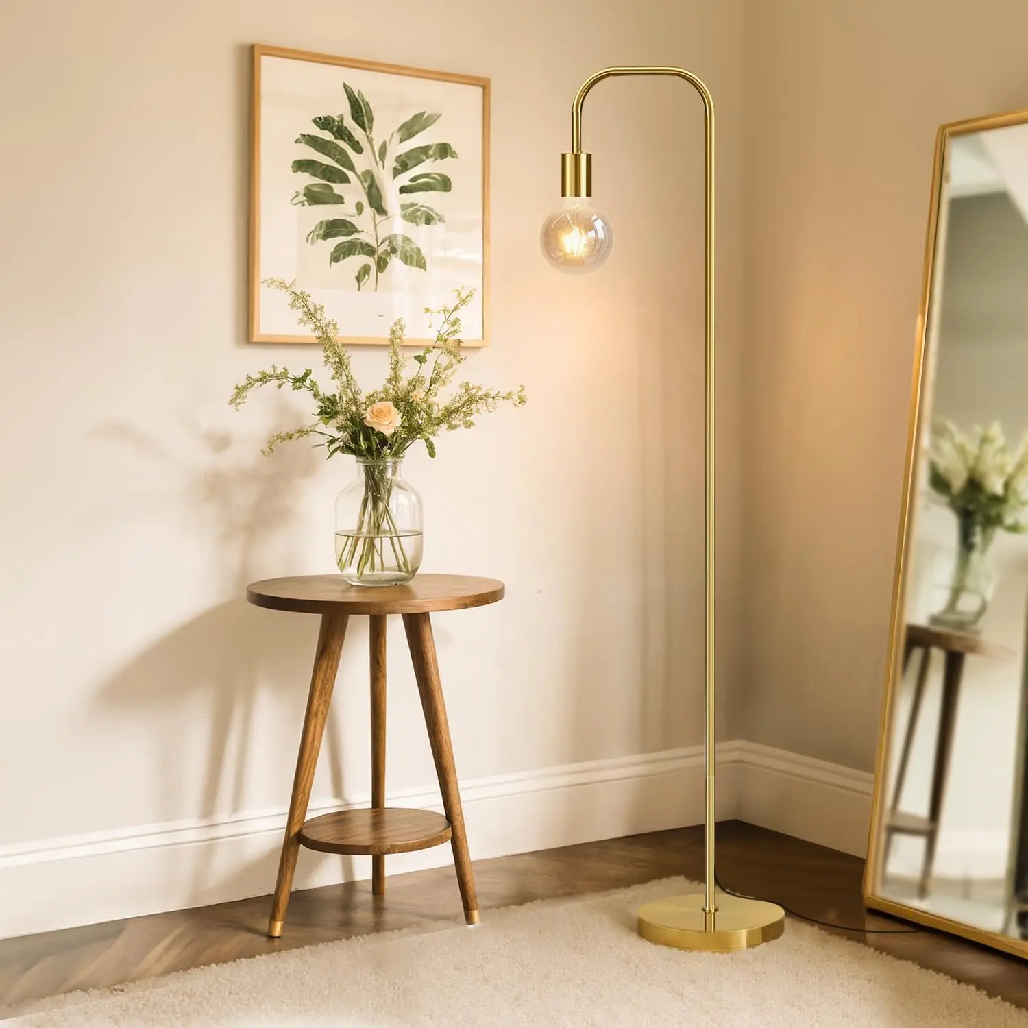 63.75'' Antique Brass Gold Minimalist Floor Lamp for Living Room, Bedroom, Office
63.75'' Antique Brass Gold Minimalist Floor Lamp for Living Room, Bedroom, Office