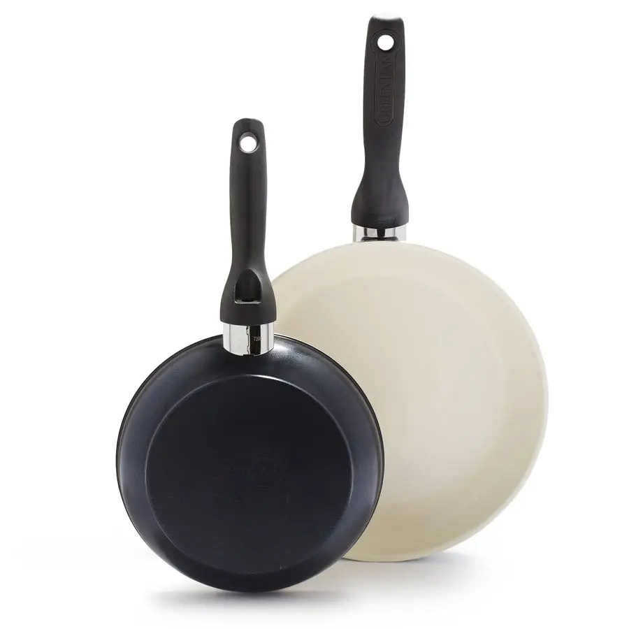 Rio 8 and 10 Frying Pan Skillet Set, PFASFree, Healthy Ceramic Nonstick Cookware, StayCool Bakelite Handles, Dishwasher Safe, Ea
Rio 8 and 10 Frying Pan Skillet Set, PFASFree, Healthy Ceramic Nonstick Cookware, StayCool Bakelite Handles, Dishwasher Safe, Ea