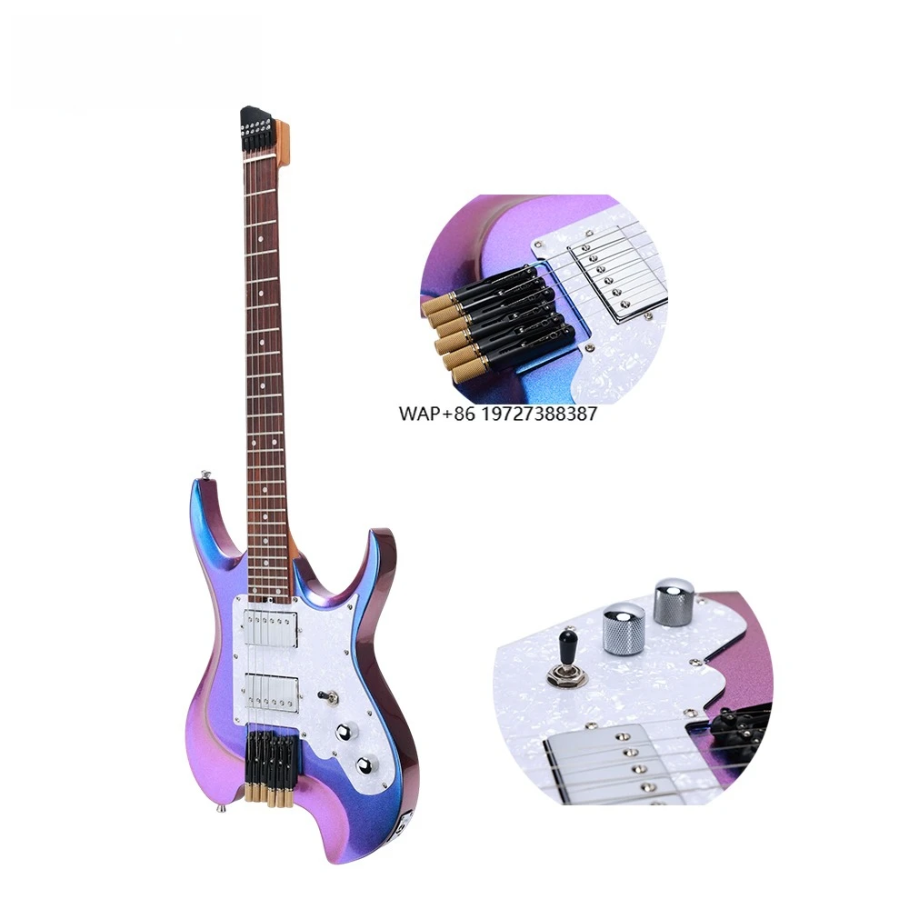 Электрическая гитара без головы с эффектом хамелеона, цельный корпус Okoume с звукоснимателем Alnico 5, хамбакер (HGE700)
Электрическая гитара без головы с эффектом хамелеона, цельный корпус Okoume с звукоснимателем Alnico 5, хамбакер (HGE700)
