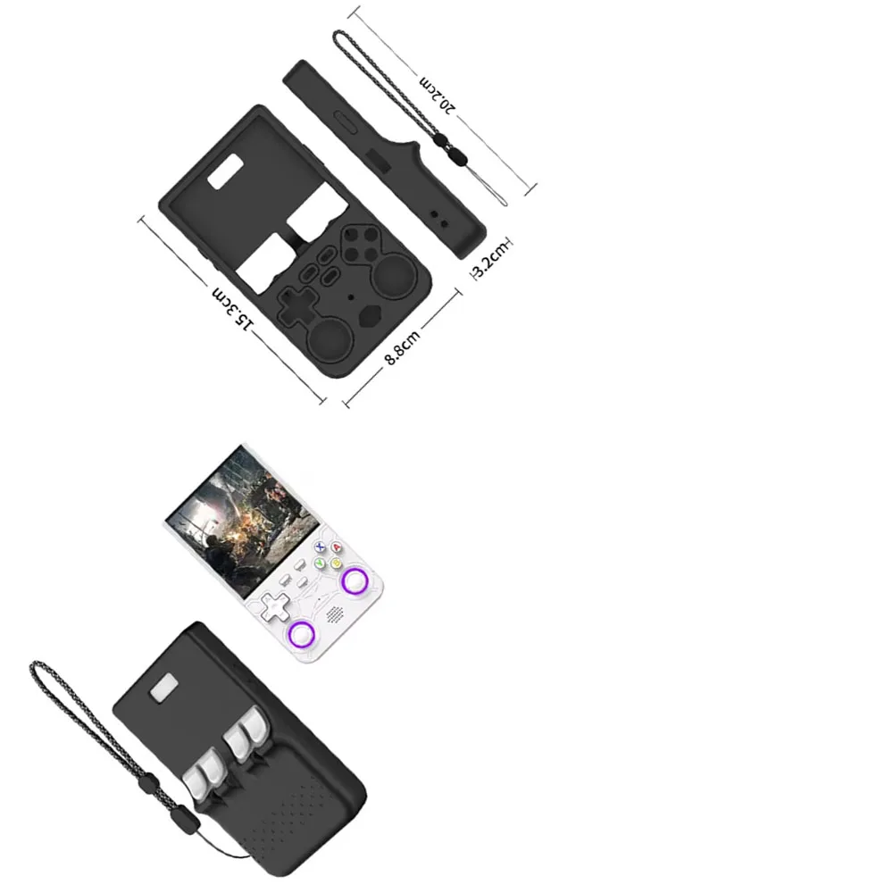 Drop Protection Cover with Lanyard for R36 Ultra Game Console Silicone Case Black
Drop Protection Cover with Lanyard for R36 Ultra Game Console Silicone Case Black