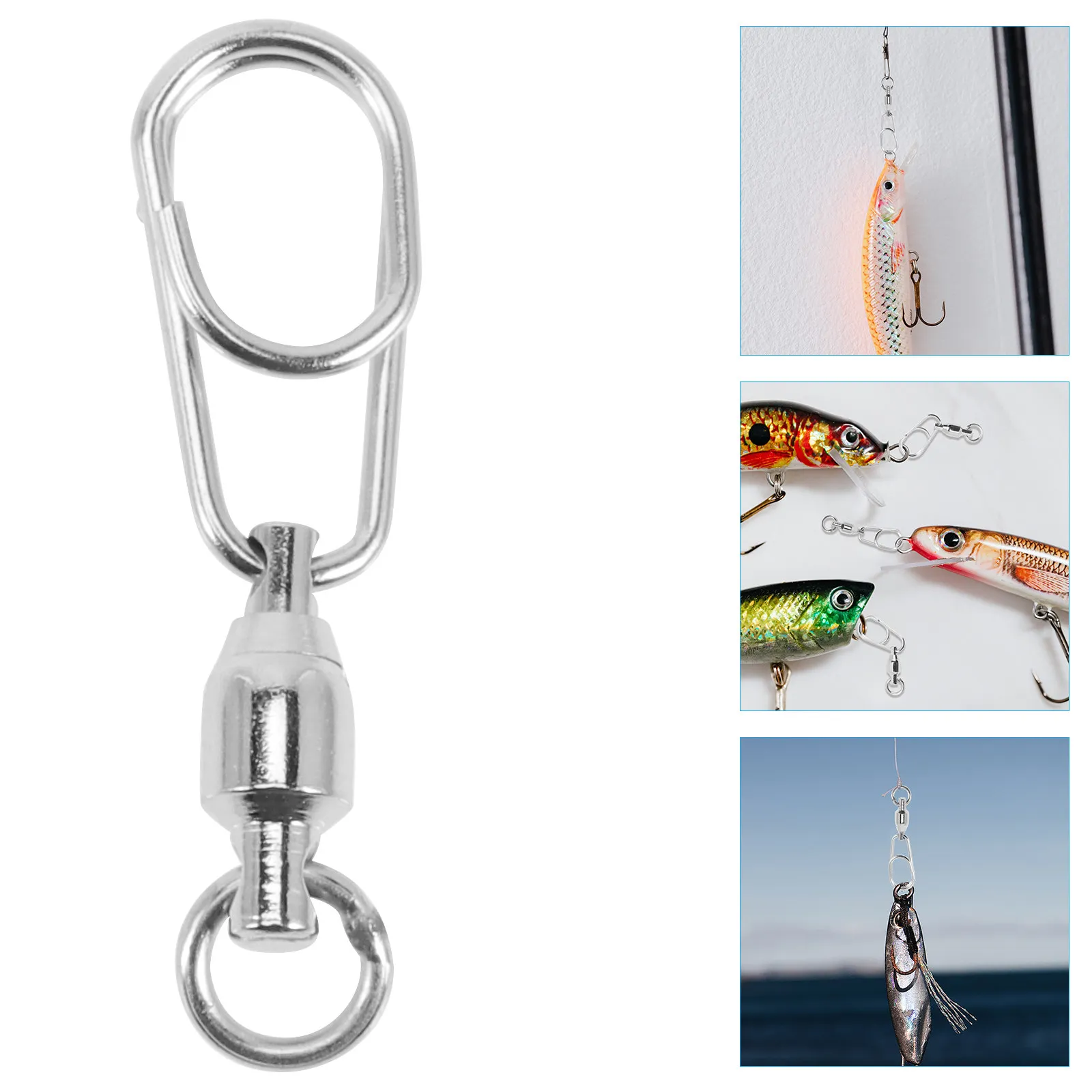 30 шт. рыболовных вертлюгов из нержавеющей стали с круглым кольцом-коннектором для приманок, головок крючков, аксессуары для рыбалки на открытом воздухе
30 шт. рыболовных вертлюгов из нержавеющей стали с круглым кольцом-коннектором для приманок, головок крючков, аксессуары для рыбалки на открытом воздухе