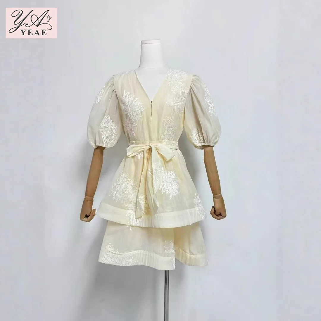 2025 Pink Tiered Dress - V-Neck Puff Sleeve Embroidered Waist-Defining Elegant Mini Dress
2025 Pink Tiered Dress - V-Neck Puff Sleeve Embroidered Waist-Defining Elegant Mini Dress