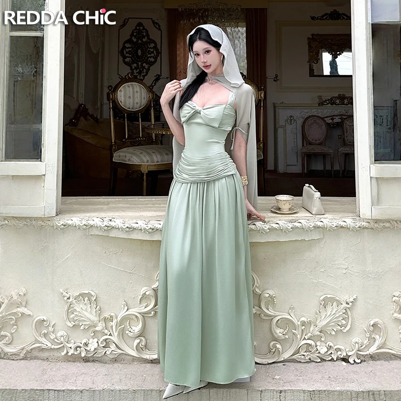 ReddaChic Sheer Cape Women Satin Dress Holiday Swing Bowtie Corset Shirred Tank Maxi Evening One-piece Party Wedding Costume
ReddaChic Sheer Cape Women Satin Dress Holiday Swing Bowtie Corset Shirred Tank Maxi Evening One-piece Party Wedding Costume