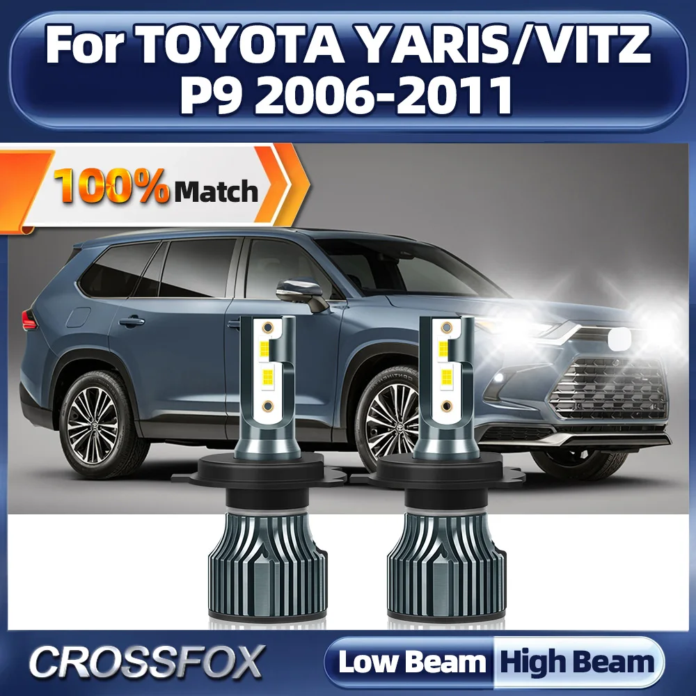 120W Turbo LED Headlight Bulbs 20000LM CSP Chips Auto Headlamps 12V 6000K For TOYOTA YARIS/VITZ P9 2006 2007 2008 2009 2010 2011
120W Turbo LED Headlight Bulbs 20000LM CSP Chips Auto Headlamps 12V 6000K For TOYOTA YARIS/VITZ P9 2006 2007 2008 2009 2010 2011
