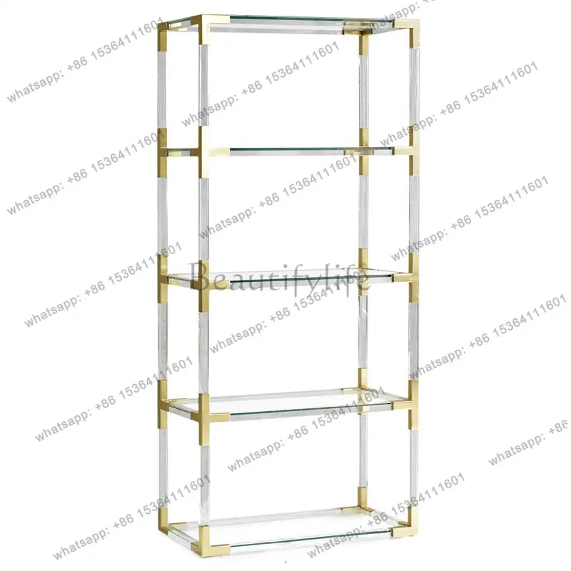 Creative acrylic transparent bookshelf storage multi-layer floor simple display rack
Creative acrylic transparent bookshelf storage multi-layer floor simple display rack