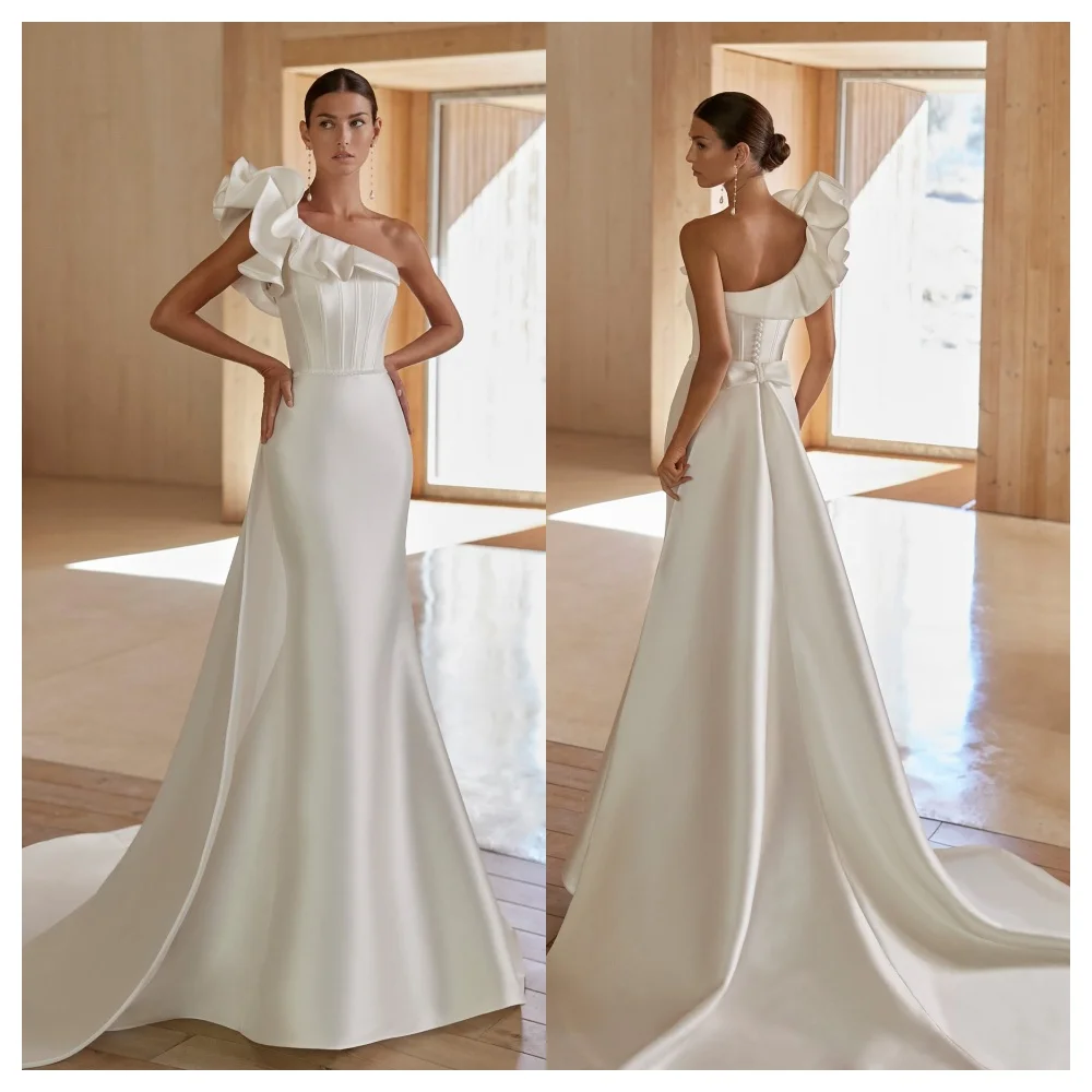 customizedCustomized Mermaid Elegant White Satin Evening Dress Temperament One Shoulder Sleeveless Party Dress Formal Celebrity
customizedCustomized Mermaid Elegant White Satin Evening Dress Temperament One Shoulder Sleeveless Party Dress Formal Celebrity