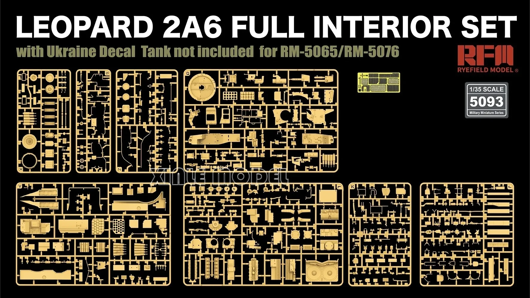 Ryefield model Plastic Assembly Scale Model Kit 1/35 RM-5093 Leopard 2A6 full interior setToy Model Hobby
Ryefield model Plastic Assembly Scale Model Kit 1/35 RM-5093 Leopard 2A6 full interior setToy Model Hobby