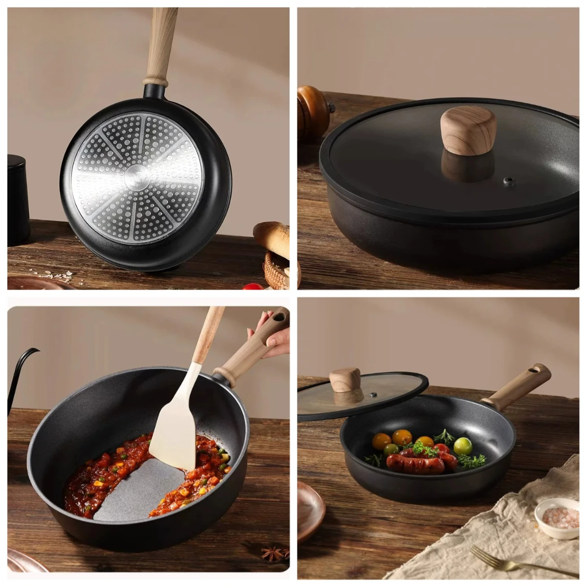 PYH non-stick wok household wok special titanium pan for induction cooker lightweight non-stick pan
PYH non-stick wok household wok special titanium pan for induction cooker lightweight non-stick pan