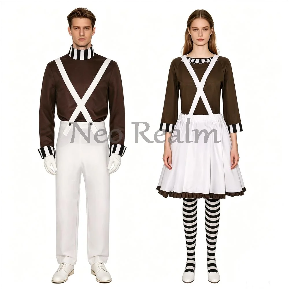 Chocolate Factory Worker Cosplay Costume, Unisex TV Themed Outfit, Men Women Halloween Party Suit, In Stock
Chocolate Factory Worker Cosplay Costume, Unisex TV Themed Outfit, Men Women Halloween Party Suit, In Stock