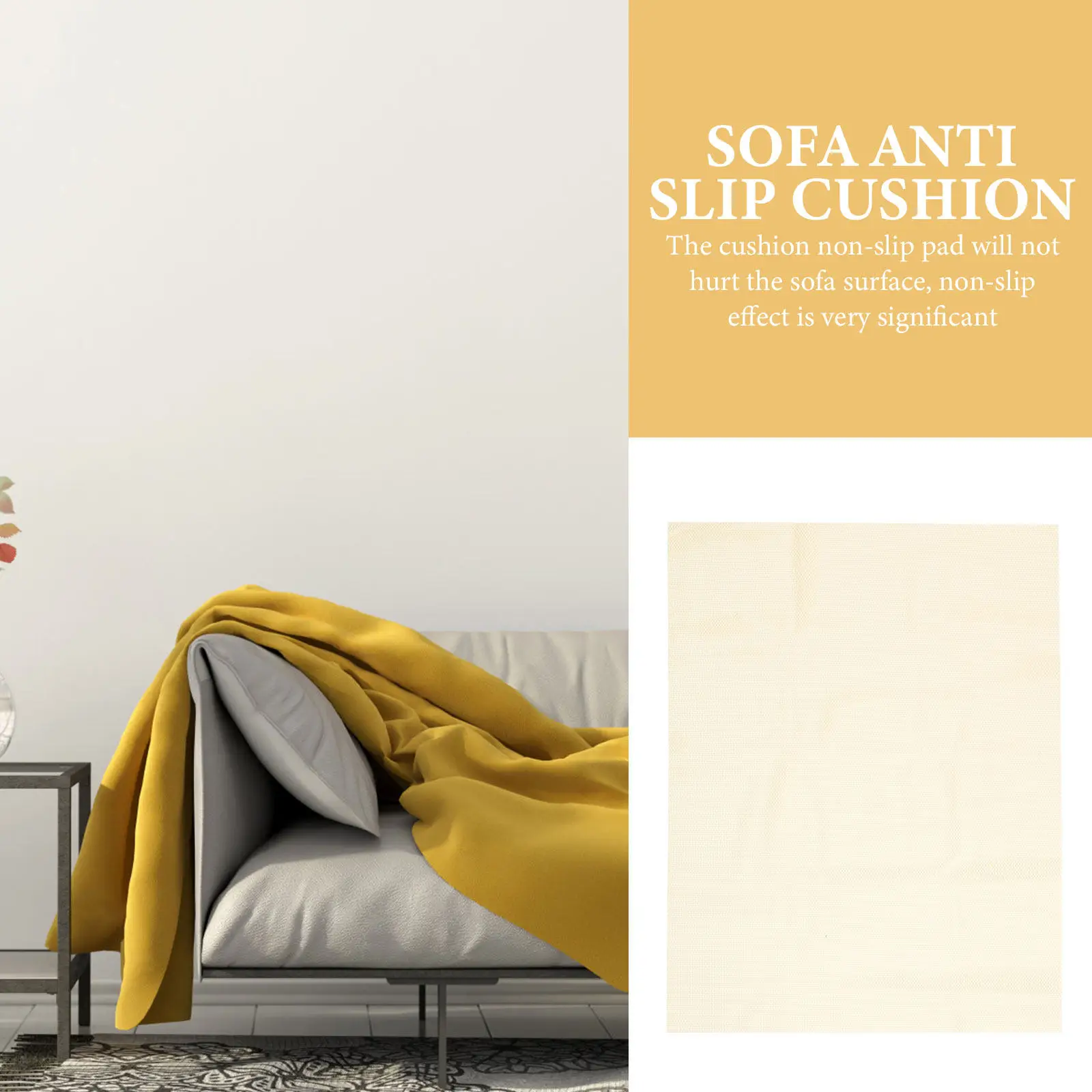 Anti-Slip Silicone Cushion Pad for Sofa Couch Rug Mattress Floor Home Office Multipurpose Non-Skid Gripper Mat
Anti-Slip Silicone Cushion Pad for Sofa Couch Rug Mattress Floor Home Office Multipurpose Non-Skid Gripper Mat
