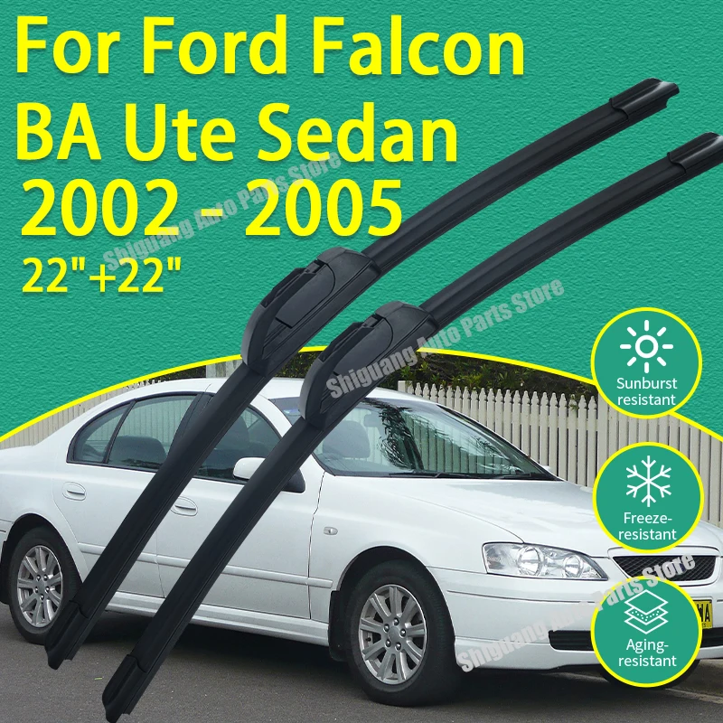 Front Silicone Coating Wipers for Ford Falcon BA Ute Sedan 2002 - 2005 Car Wiper Windshield Windscreen Blades Accessories 2003
Front Silicone Coating Wipers for Ford Falcon BA Ute Sedan 2002 - 2005 Car Wiper Windshield Windscreen Blades Accessories 2003